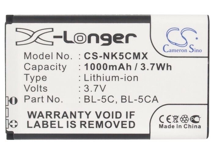 Replacement Battery Cs-Nk5Cmx-009 For Gogroove 3.7V 1000Mah Speaker Battery