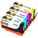 4Pk For Hp 920 Black For Hp 920Xl C/M/Y Cd971 Cd972 Cd973 Cd974