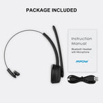 Mpow Bluetooth Headset Trucker Driver Call Center Headset Wireless Headphone Mic