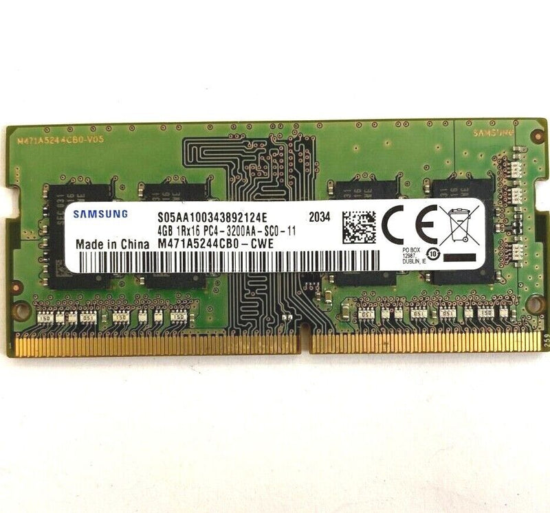 Samsung 4GB DDR4 3200 MHz PC4-25600 SODIMM Memory RAM for Laptop/ Notebook PC