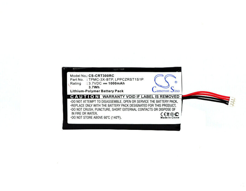 3.7V 1000Mah Li-Poly Replacement Battery For Crestron Remote Cont