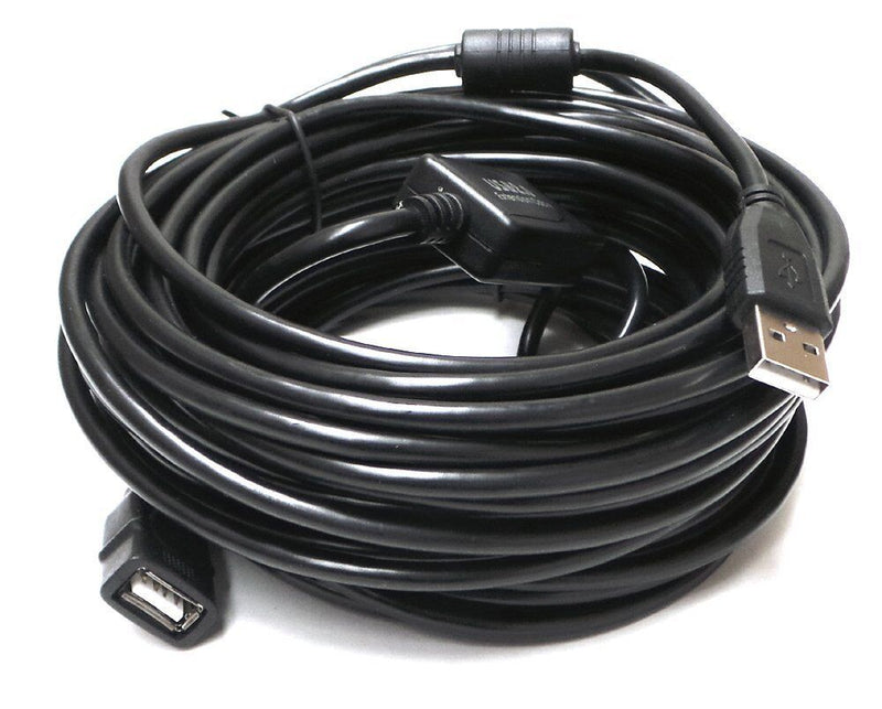 USB 2.0 480Mbp Active Repeater Extension A Male to A Female Cable (50ft)