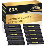 10PK CF283A Toner Compatible With HP 83A LaserJet M201DN M201DW M225DN M225DW