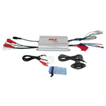 1 Din Aux Usb Receiver 4 X 5.25" Speakers, 400W Amp, Antenna, Cover