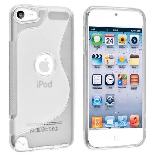 TPU Gel S-Shaped Case for iPod Touch 5th Gen - Clear