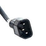 Adj Eccom-3 Black 3Ft 16 Gauge Ac Extension Cords (10Pk)