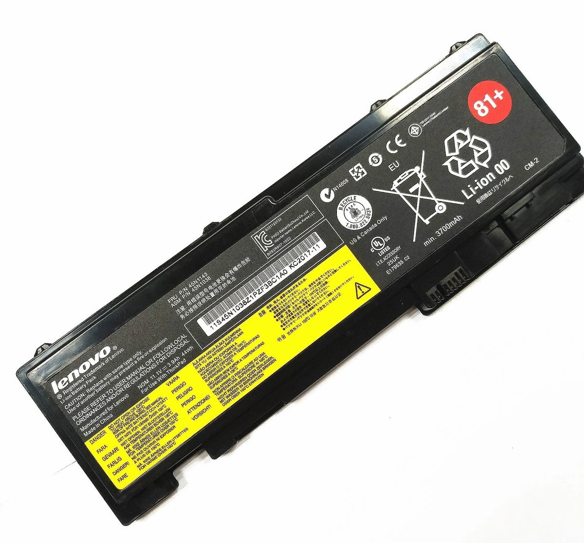 Genuine Lenovo ThinkPad T430si T420s 45N1143 45N1038 Battery 11.1v 3.9Ah 44WH Li-ion 81