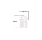 Standard Mushroom Earbud Ear Tips for Motorola Kenwood Two Way Radio Coil Tube