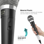 Wired Cardioid Dynamic Handheld Microphone Professional Mic with On/Off Switch