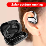 Bone Conduction Headphones Bluetooth 5.0 Wireless Open-Ear Earbuds Sport Headset