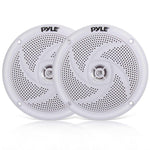 PLCDBT95 Marine AM/FM Bluetooth Stereo, 4x 4" White Speakers, 4Ch Bluetooth Amp