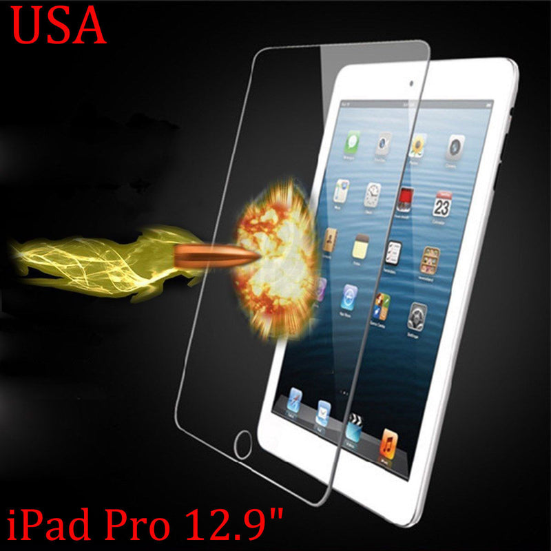 Tempered Glass Screen Protector For Ipad Pro 12.9" High Quality Film Usa