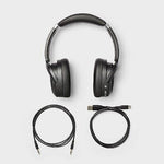 Active Noise Canceling Bluetooth Wireless Over Ear Headphones - heyday Black