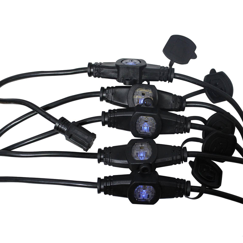 Prox 32Ft 110V Male To 6 Outlet 110V Female Edison Power Cord [ M...