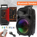 8" 1,000W Portable Fm Bluetooth Speaker Subwoofer Heavy Bass System Party Aux Us