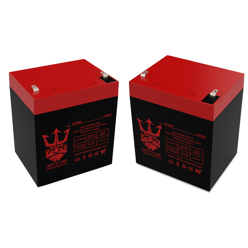 E-Scooter 24V (100 Watts) 12V 5Ah Electric Scooter Battery By Neptune - 2 Pack