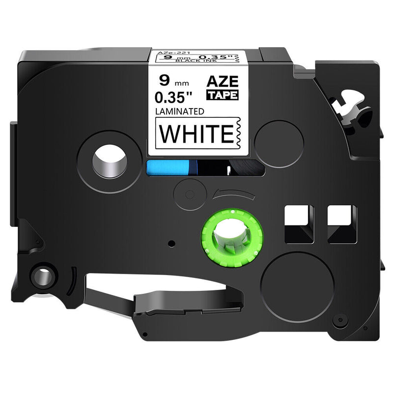 Tz221 Tze221 Tape Black On White For Brother P-Touch Pt1000 Label Maker 9Mm