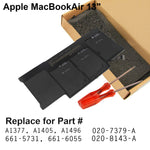 Battery For Apple Macbook Air 13" A1369 2011 & A1466 2012 Series A1405 A1496