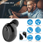 Mini Wireless Headset Earbud Long Lasting Battery Magnetic USB Charger