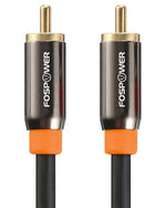 FosPower 2x 3FT Dual Layer Digital Coaxial Coax Audio S/PDIF Cable Cord Plug