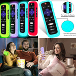 4 Pack Remote Case For Roku Smart Tv Streaming Stick Silicone Protective Sleeve