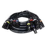 Prox 25 Ft 8-Channel Xlr3F To Xlr3M Balanced Snake Cable Idjnow