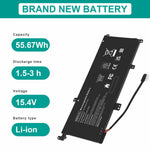 Mb04Xl For Hp Battery 15.4V 55.67Whr Envy M6-Aq M6-Aq005Dx Series 844204-850