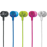 Audio Technica ATH-CLR100iSBL SonicFuel In-ear Headphones with Mic 2-Pack Bundle