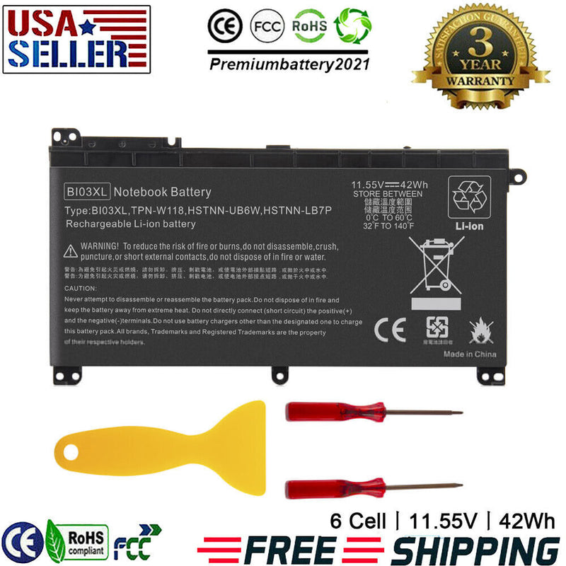 Bi03Xl On03Xl Battery For Hp Pavilion X360 13-U Seres 844203-850 844203-855 Pc