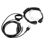 Throat Mic Headset/Earpiece For Midland 2 Two Way Radio Walkie Talkie Finger Ptt