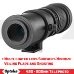 Opteka 420-800mm Telephoto Zoom Lens for Fuji Fujifilm X-Mount Digital Cameras