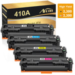 4 Pack Toner Compatible With HP 410A CF410A LaserJet MFP M452dw M452dn M477fnw