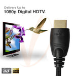 Hdmi Cable Video Cables Gold Plated 1.4 1080P 3D Cable For Hdtv Splitter 25Ft