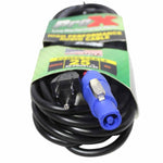 Prox 25Ft Powercon Blue To Edison Male 14Awg Power Cord