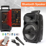 8" 1000W Portable Fm Bluetooth Speaker Subwoofer Heavy Bass Sound System Party