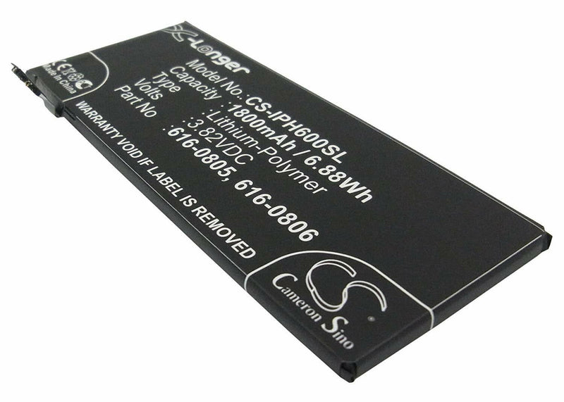 3.8V 1800Mah Li-Poly Replacement Battery For Apple A1549, Iphone 6