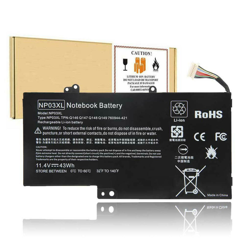 Battery For Hp Envy X360 13-A010Dx 13-A110Dx 15-U010Dx 15-U111Dx 761230-005 43Wh