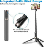 Toneof 60" Cell Phone Selfie Stick Tripod,Smartphone Tripod Stand All-In-1 With