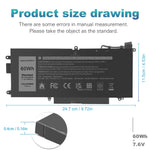 K5Xww Battery For Dell Latitude 5289 7389 7390 2In1 L3180 Series 6Cyh6 71Tg4 Pc