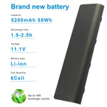 New For Hp 2000-425Nr Notebook Laptop Battery Mu06 Mu09 593553-001 6Cell 5200Mah