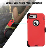 Waterproof Iphone 8 Plus Case Heavy Duty Belt Clip Stand Holster Cover For Apple