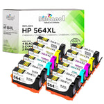 12Pk For Hp 564Xl 564 Xl Ink Photosmart All-In-One Aio 7510 7515 7520 7525