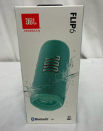 JBL Flip 6 Portable Waterproof Bluetooth Speaker - Teal (JBLFLIP6TEALAM)