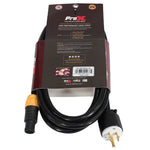 Prox 10Ft 12Awg 120Vac Edison Nema 5-15P To True1 Powercon Cable