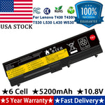 Battery For Lenovo Thinkpad 70+ T430 T530 W530 45N1007 L410 L520 T420 57Wh