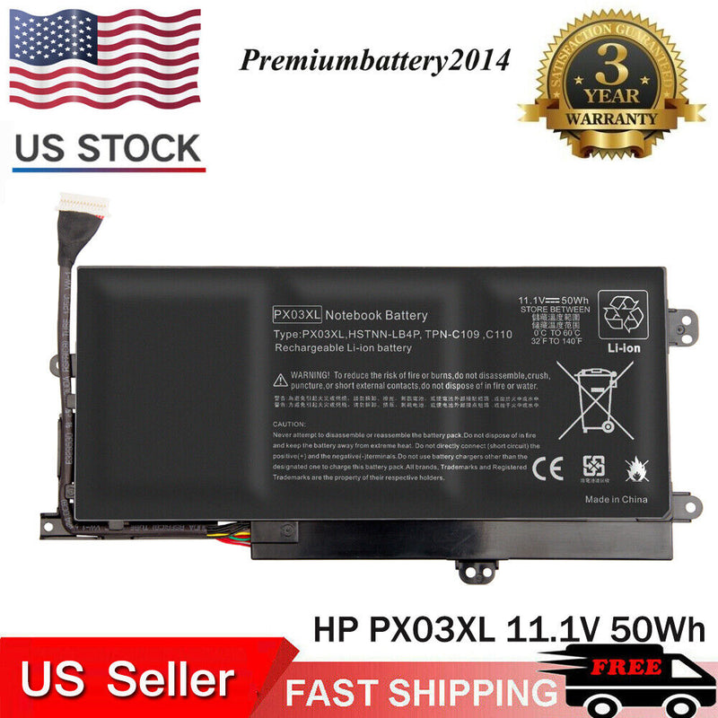 50Wh Battery Px03Xl For Hp Envy 14-K Touchsmart M6-K M6-K125Dx K010Dx 714762-1C1