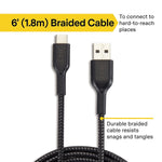 Technologies 6 Ft. Usb-C To Usb-A Cable Blk Nx54699