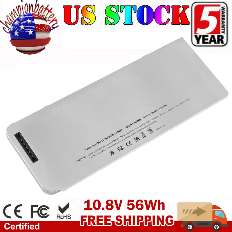 A1278 A1280 Laptop Battery For Apple Macbook 13" Aluminum Unibody 2008 Notebook