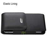 Samsung Galaxy S6 / S7 Black Vertical Leather Pouch Case Cover Belt Clip Holster
