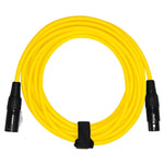 Clutch 10' Yellow Sure-Fit Xlr Female To Xlr Male Microphone / Speaker